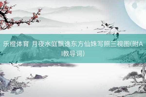 乐橙体育 月夜水庭飘逸东方仙姝写照三视图(附AI教导词)