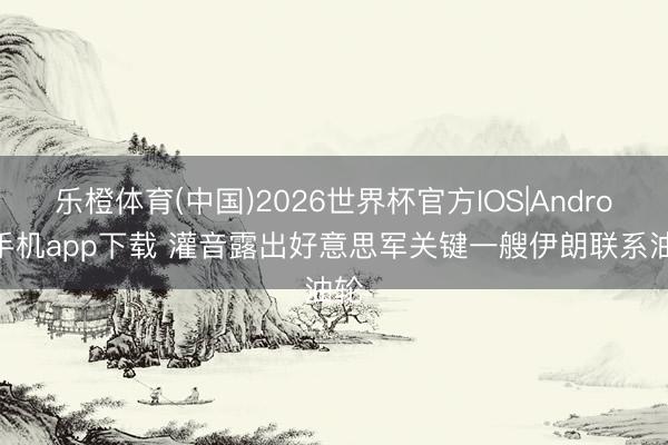 乐橙体育(中国)2026世界杯官方IOS|Android手机app下载 灌音露出好意思军关键一艘伊朗联系油轮