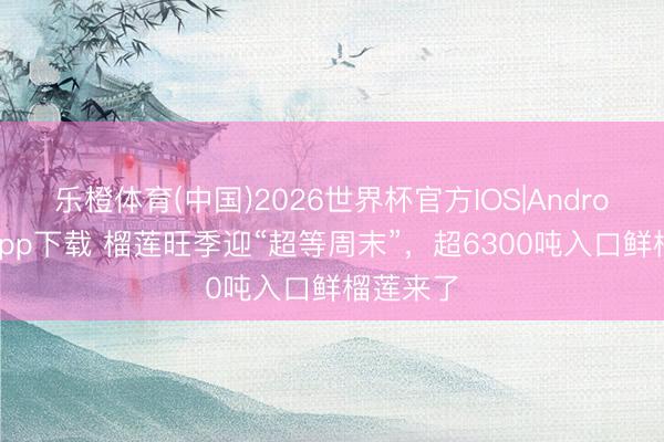 乐橙体育(中国)2026世界杯官方IOS|Android手机app下载 榴莲旺季迎“超等周末”,超6300吨入口鲜榴莲来了